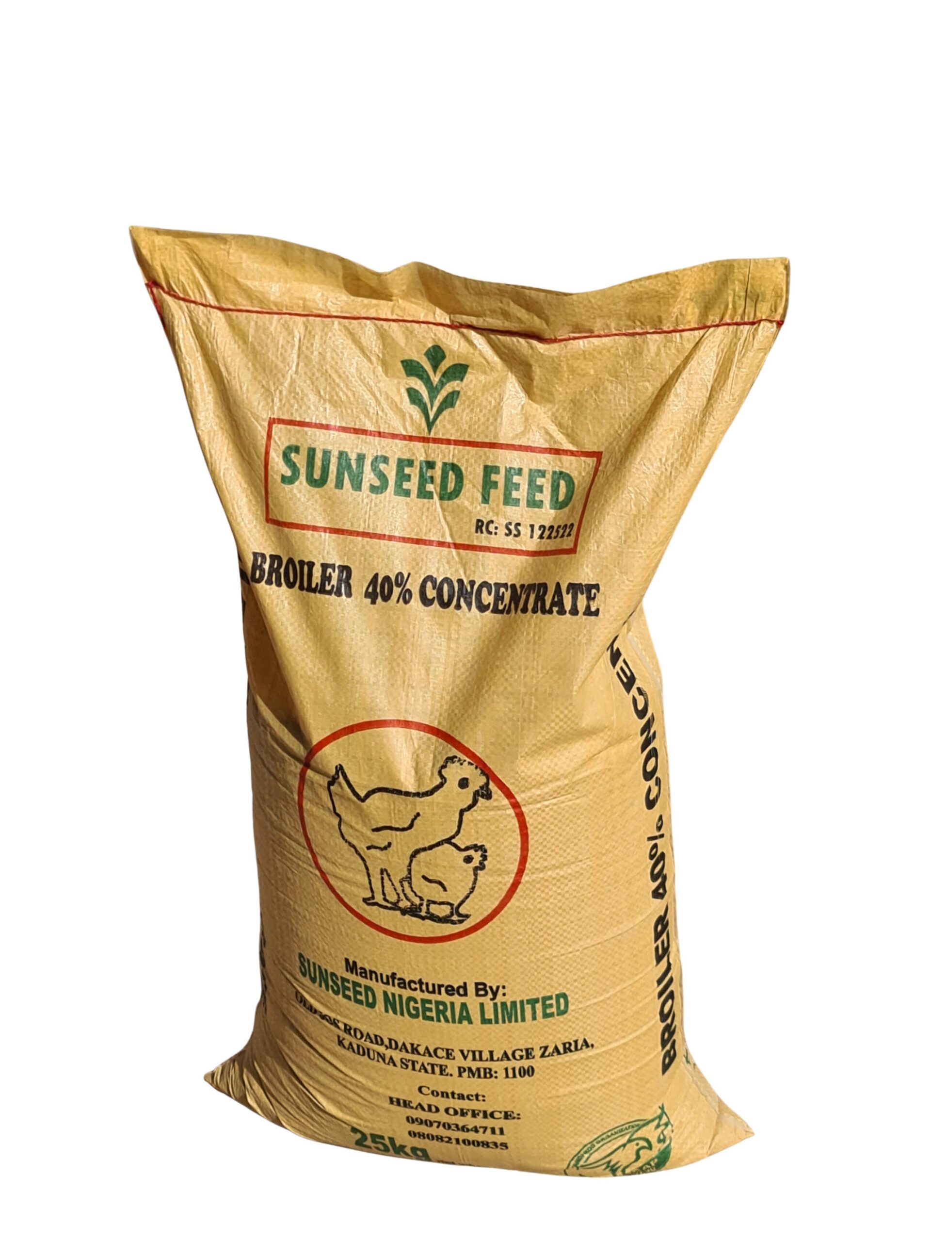 Sunseed 40% Broiler Concentrate in Bags Sunseed 40% Broiler Concentrate in Bags